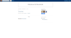 Desktop Screenshot of preracetrader.blogspot.com