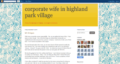 Desktop Screenshot of corporatewifeinthevillage.blogspot.com