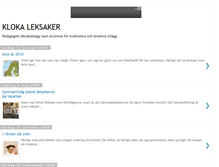 Tablet Screenshot of klokaleksaker.blogspot.com