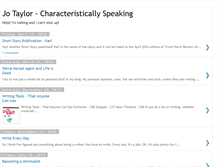 Tablet Screenshot of characteristicallyspeaking.blogspot.com