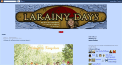 Desktop Screenshot of larainydays.blogspot.com