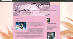 Desktop Screenshot of comoelvientovendra.blogspot.com