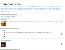Tablet Screenshot of fridayflashfiction.blogspot.com