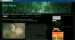 Desktop Screenshot of aliensignal.blogspot.com