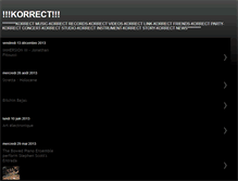 Tablet Screenshot of korrect.blogspot.com