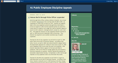 Desktop Screenshot of njpublicemployeediscipline.blogspot.com