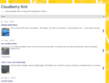 Tablet Screenshot of cloudberryknit.blogspot.com