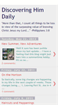 Mobile Screenshot of discoveringhimdailykk.blogspot.com