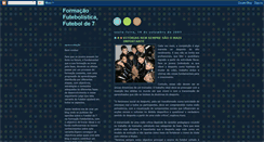 Desktop Screenshot of formacaofutebolde7.blogspot.com