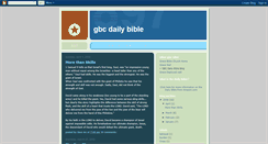 Desktop Screenshot of gbcdailybible.blogspot.com