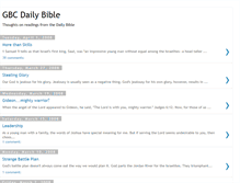 Tablet Screenshot of gbcdailybible.blogspot.com