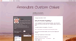 Desktop Screenshot of amandascustomcakes3.blogspot.com