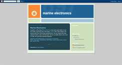 Desktop Screenshot of boatmarineelectronics.blogspot.com