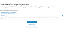 Tablet Screenshot of beasiswanegarajerman.blogspot.com