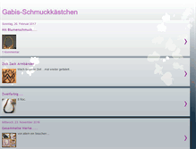 Tablet Screenshot of gabis-schmuckkaestchen.blogspot.com