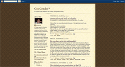 Desktop Screenshot of gotgender.blogspot.com