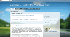 Desktop Screenshot of overweighttohealthy.blogspot.com