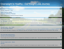 Tablet Screenshot of overweighttohealthy.blogspot.com