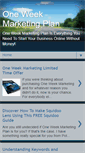 Mobile Screenshot of oneweekmarketingplan.blogspot.com