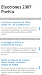 Mobile Screenshot of eleccionespuebla.blogspot.com