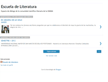 Tablet Screenshot of laescueladeliteratura.blogspot.com