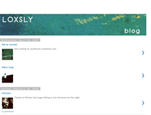 Tablet Screenshot of loxsly.blogspot.com