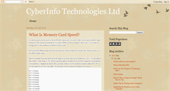 Desktop Screenshot of cyberinfotechnologies.blogspot.com