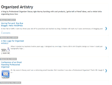 Tablet Screenshot of organizedartistry.blogspot.com