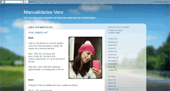 Desktop Screenshot of manualidadesvero.blogspot.com