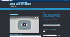 Desktop Screenshot of goodupliftingmusic.blogspot.com