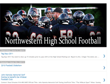 Tablet Screenshot of northwesternwildcatfootball.blogspot.com