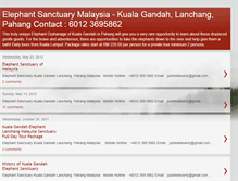 Tablet Screenshot of elephantsanctuarymalaysia.blogspot.com