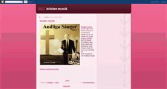 Desktop Screenshot of kristenmusik.blogspot.com