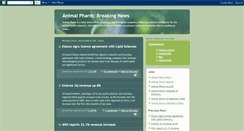 Desktop Screenshot of animalpharmbreakingnews.blogspot.com