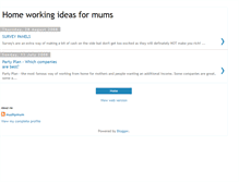 Tablet Screenshot of home-working-mums.blogspot.com