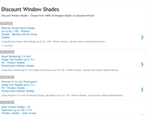 Tablet Screenshot of discountwindowshades.blogspot.com