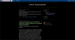 Desktop Screenshot of chrisramsaroop.blogspot.com