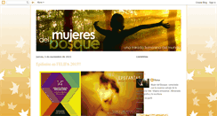 Desktop Screenshot of mujeresdelbosque.blogspot.com