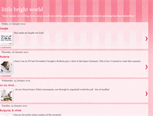 Tablet Screenshot of littlebrightworld.blogspot.com