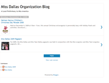 Tablet Screenshot of missdallasorg.blogspot.com