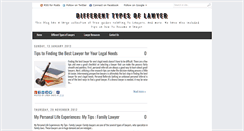 Desktop Screenshot of different-types-of-lawyers.blogspot.com