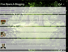 Tablet Screenshot of fivebearsablogging.blogspot.com
