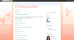 Desktop Screenshot of eltrabajodemate.blogspot.com