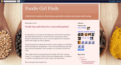 Desktop Screenshot of foodiegirlfinds.blogspot.com
