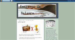 Desktop Screenshot of escravosdabalanca.blogspot.com