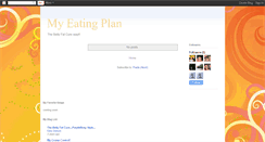 Desktop Screenshot of myeatingplan.blogspot.com