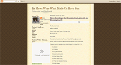 Desktop Screenshot of itsflawswerewhatmadeushavefun.blogspot.com