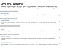 Tablet Screenshot of ganarelecciones.blogspot.com