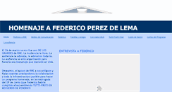 Desktop Screenshot of homenajeafederico.blogspot.com