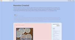 Desktop Screenshot of nanniescreated.blogspot.com